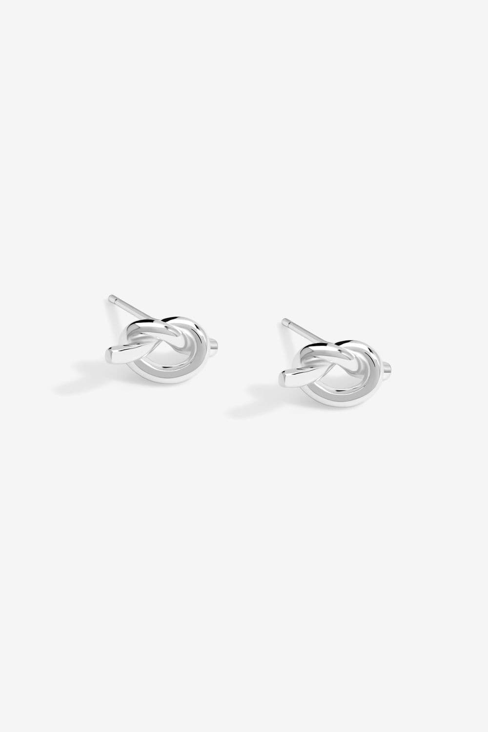 Sterling 925 Polished Knotted Stud Earrings