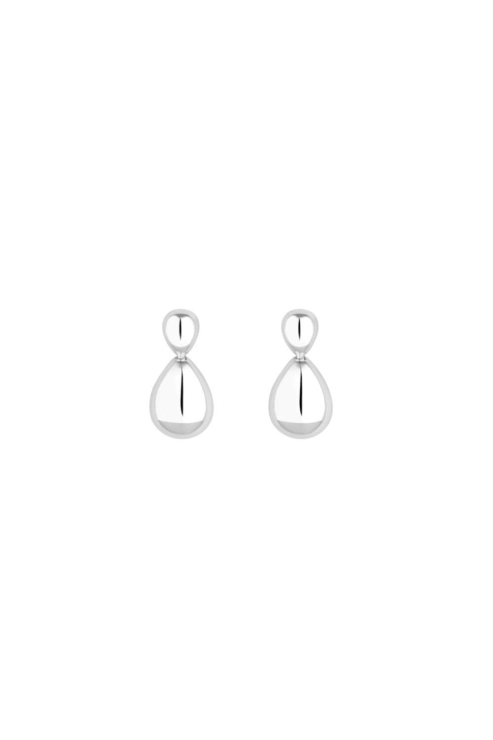 Sterling 925 Polished Double Drop Earrings