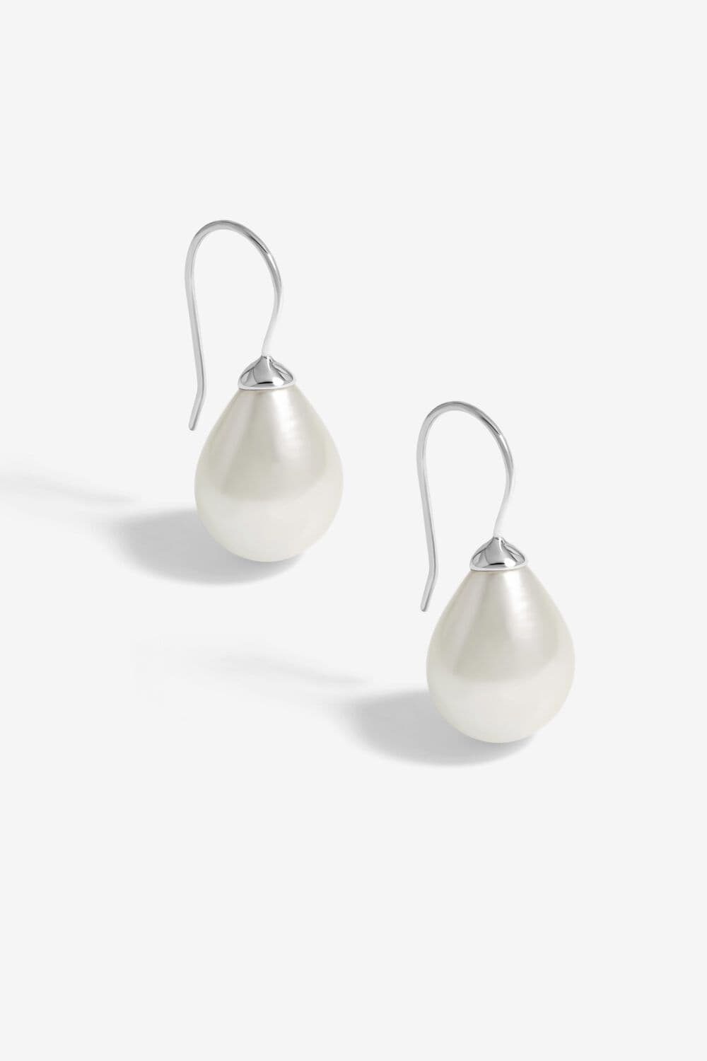 Sterling 925 Pearl Classic Fishhook Earrings