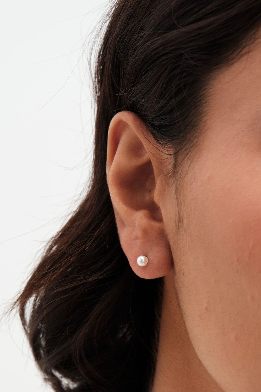 Sterling 925 Pearl Stud Earrings