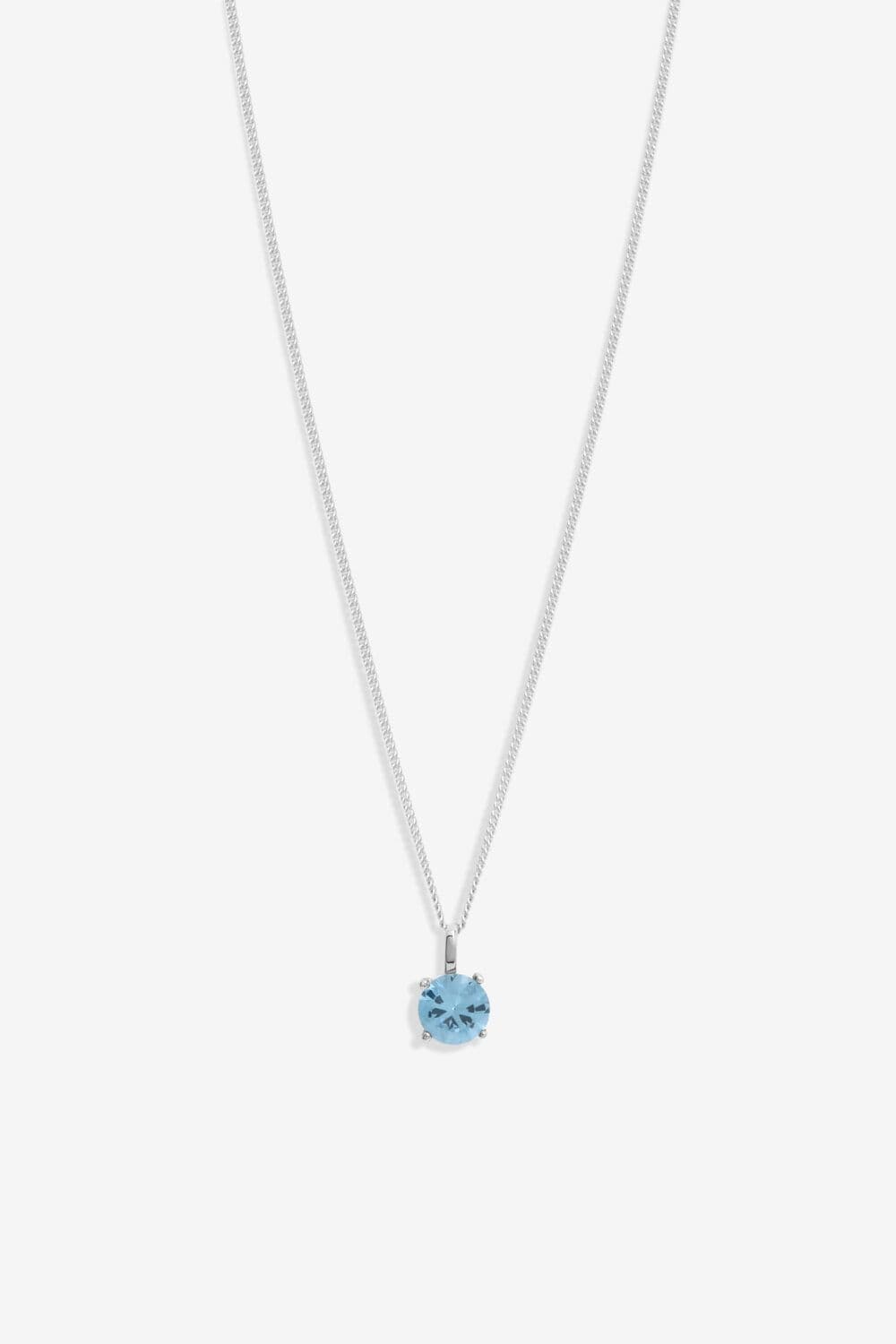 Sterling 925 Cubic Zirconia Topaz Pendant
