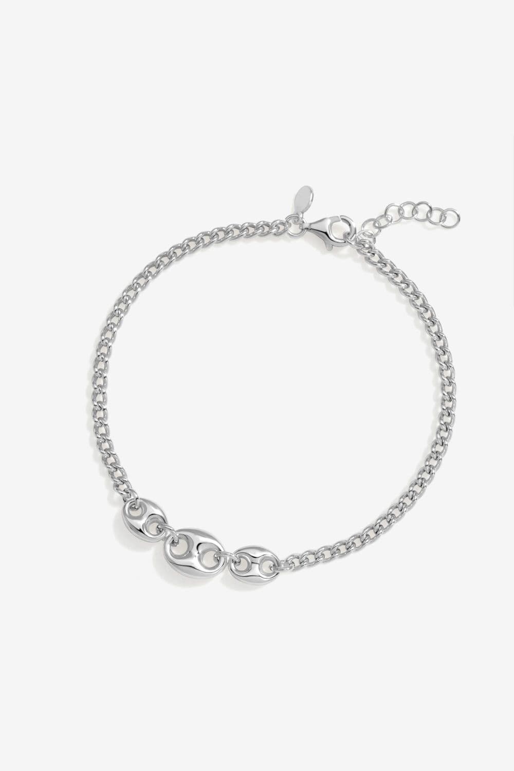 Sterling 925 Polished Link Bracelet