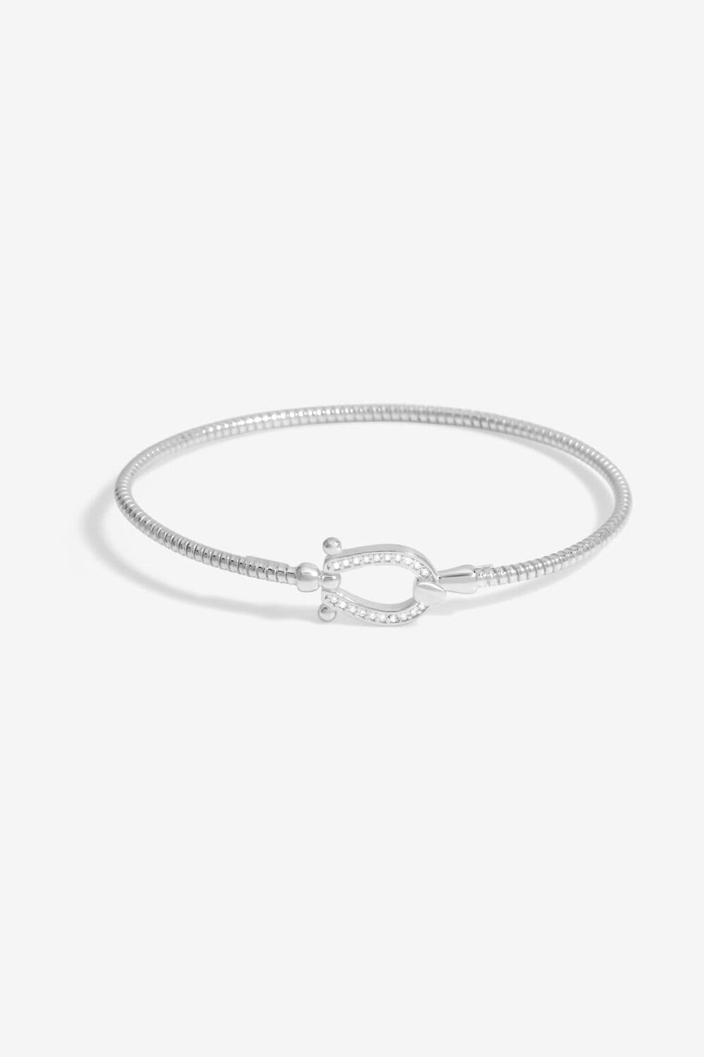 Sterling 925 Polished Adjustable Snaffle Bracelet