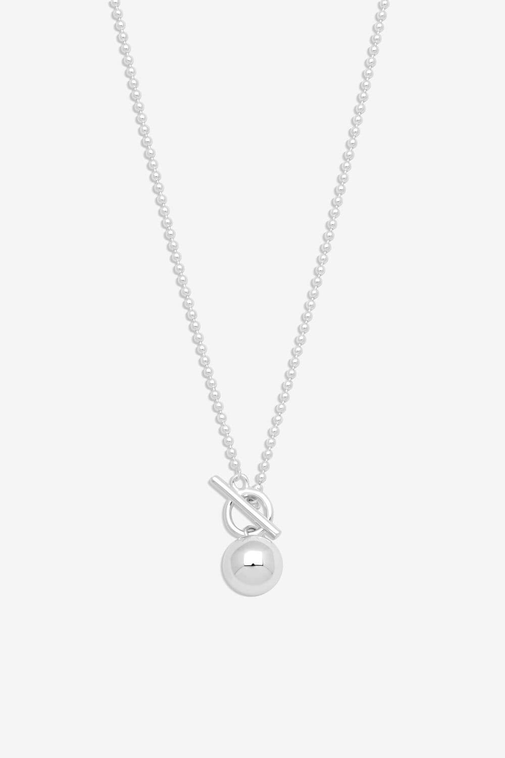 Sterling 925 Polished Orb Necklace