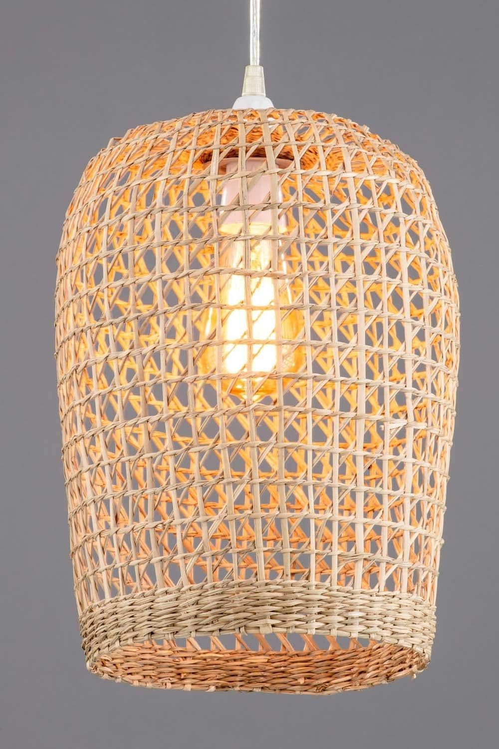 Woven Rattan Easy Fit Light Shade