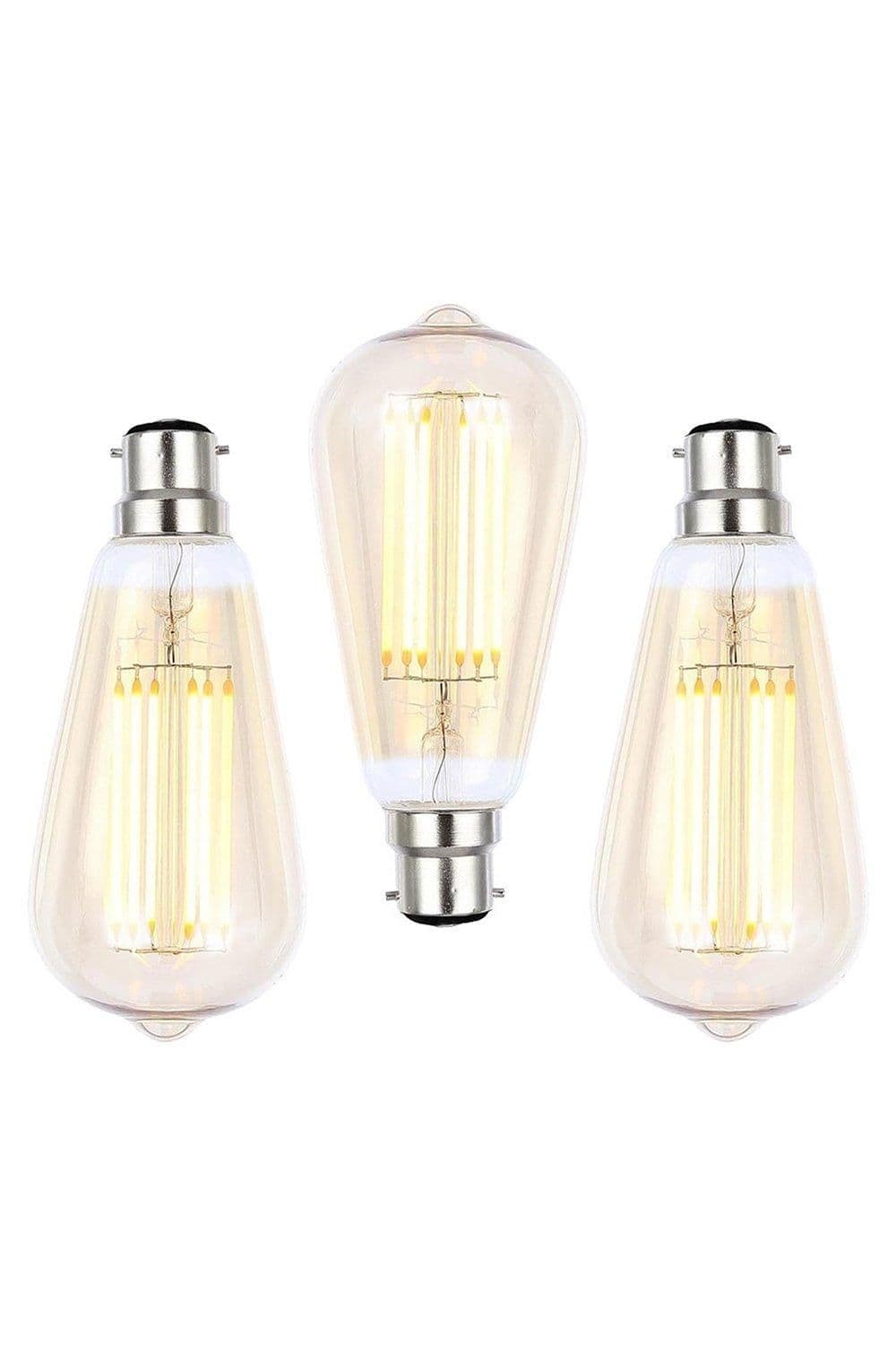 Pack 3 Tint 6W B22 Bayonet Cap Tear Drop Bulb