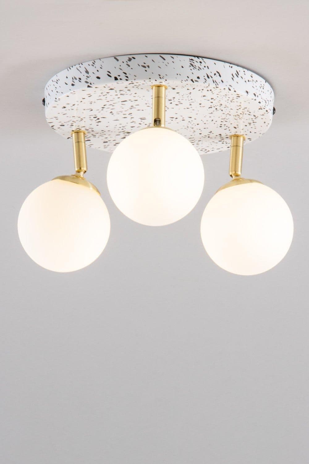 Lott Triple Spotlight Plate Ceiling Light