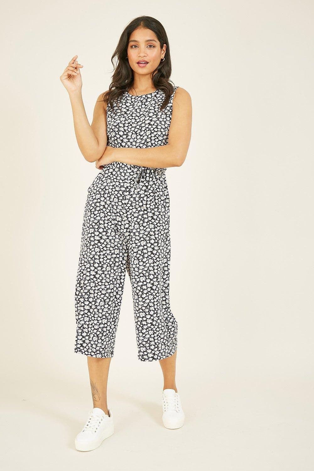 Ditsy Daisy Culotte Jumpsuit