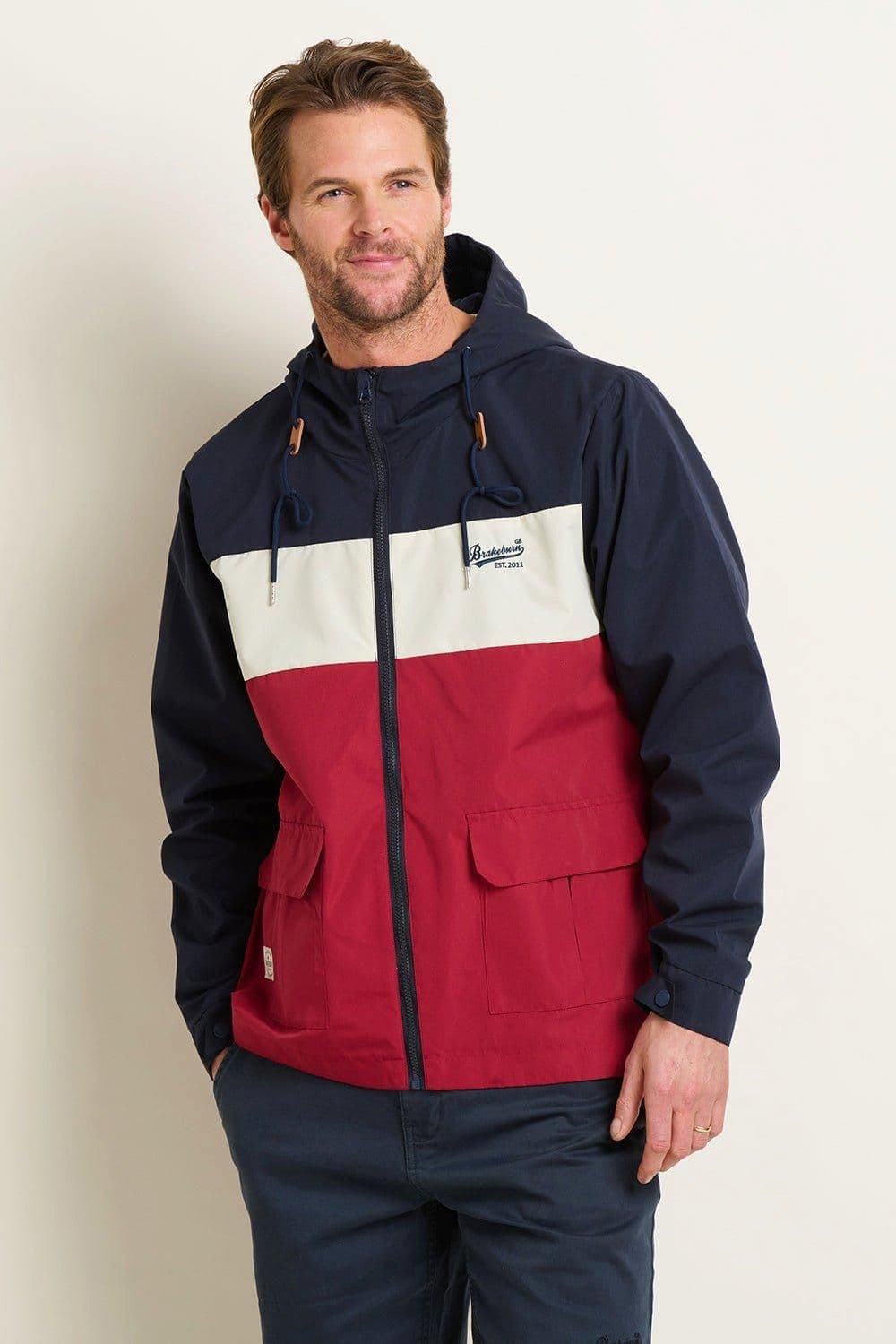 Block Zip Through Jacket