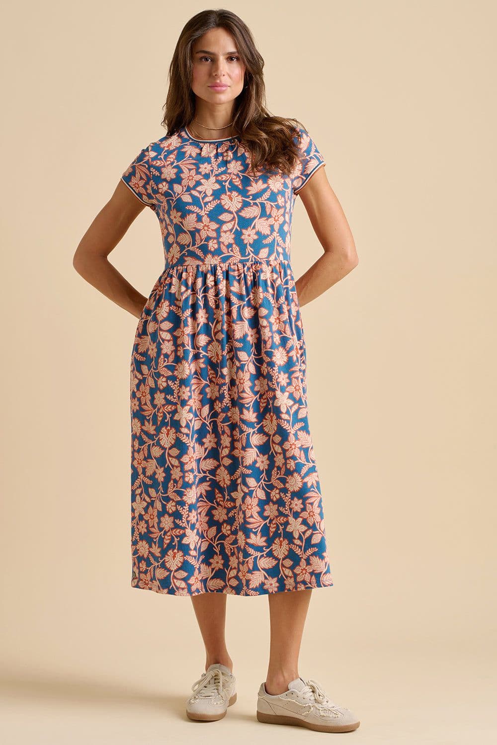 Midnight Garden Midi Dress