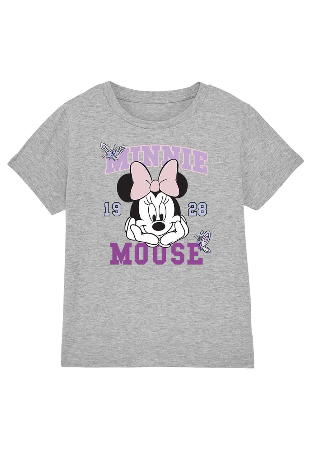 Minnie Mouse Butterfly Varsity T Shirt