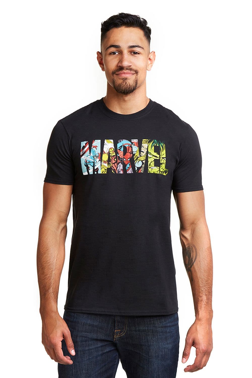 Comic Strip Logo Cotton T Shirt