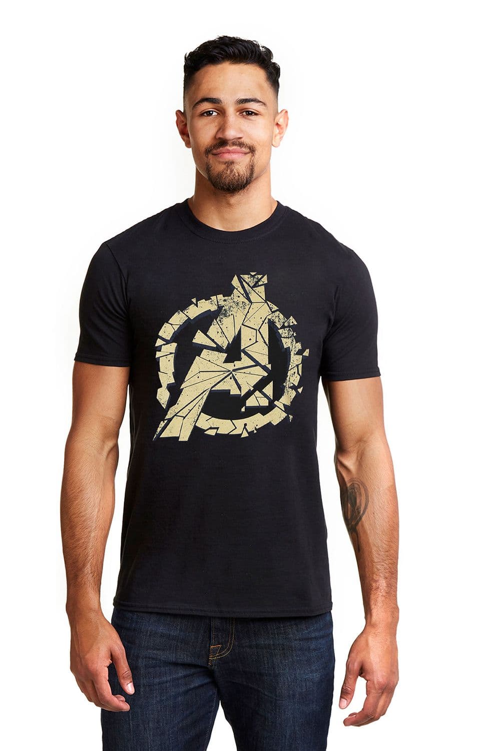 Avengers Cracked Cotton T Shirt