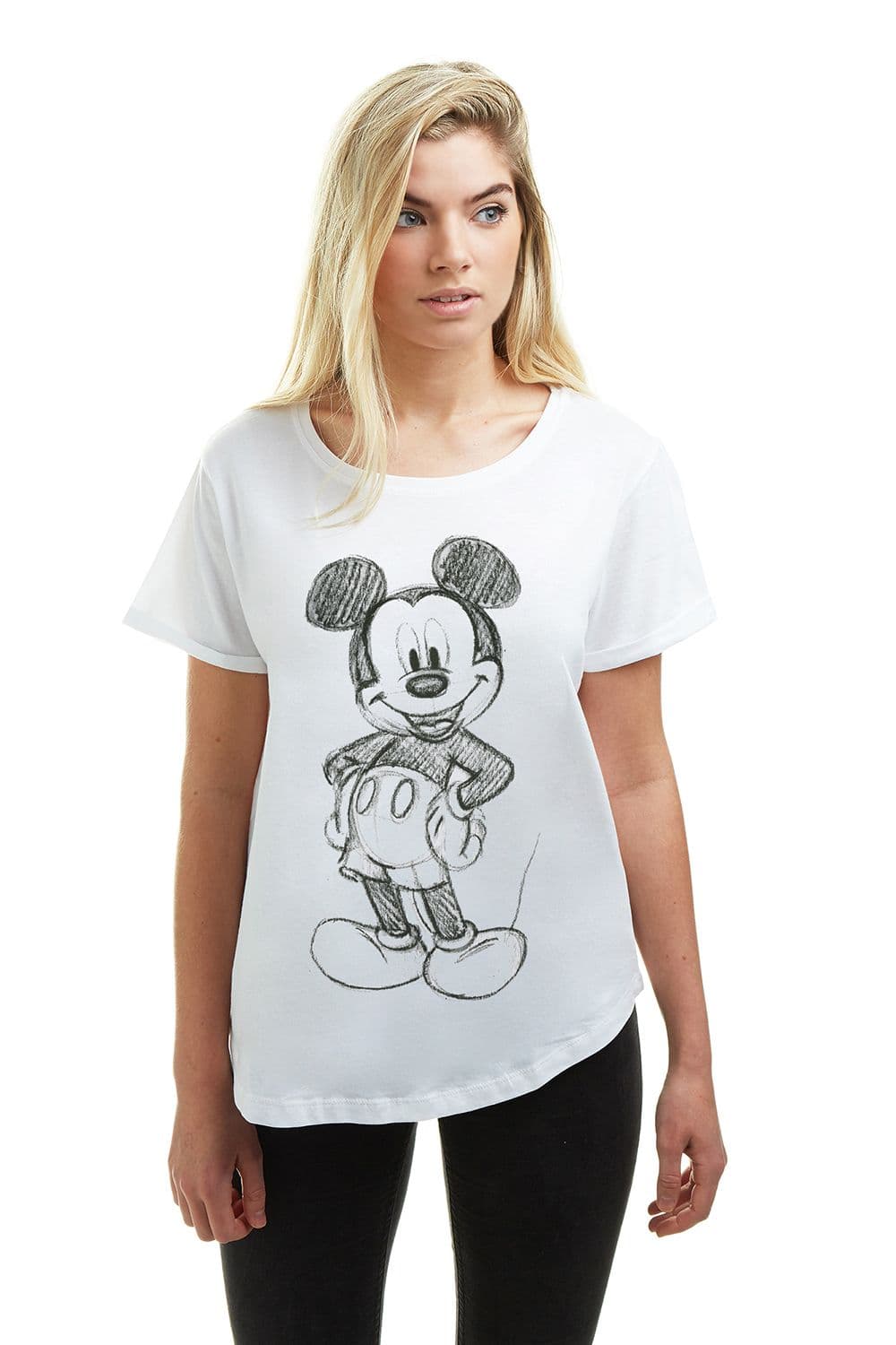 Mickey Mouse Forward Sketch Cotton T shirt