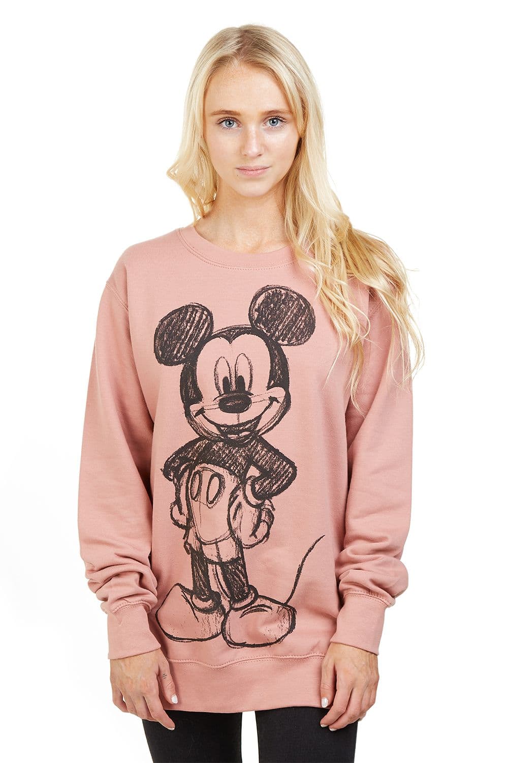 Mickey Mouse Forward Sketch Cotton Sweatshirt