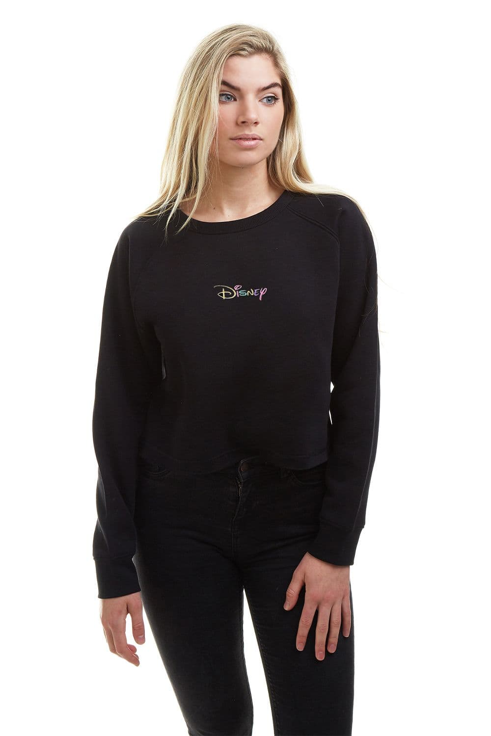 Logo Cotton Cropped Sweatshirt