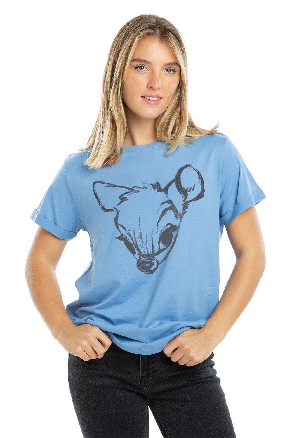 Bambi Face Sketch Cotton T shirt