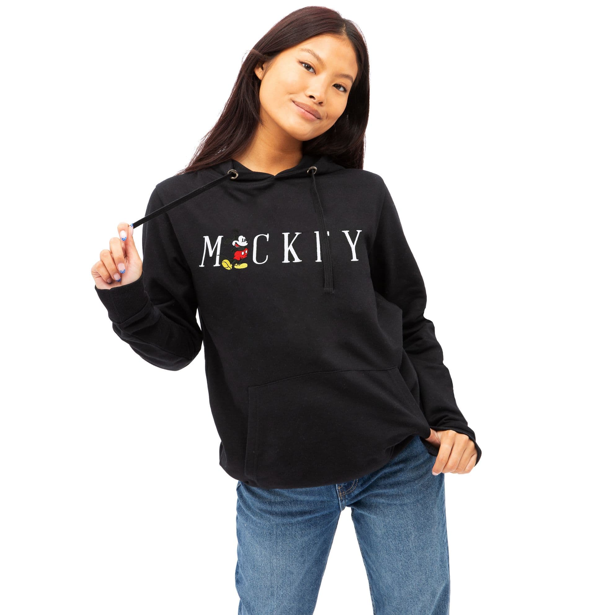 Mickey Title Emb Pullover Hoodie