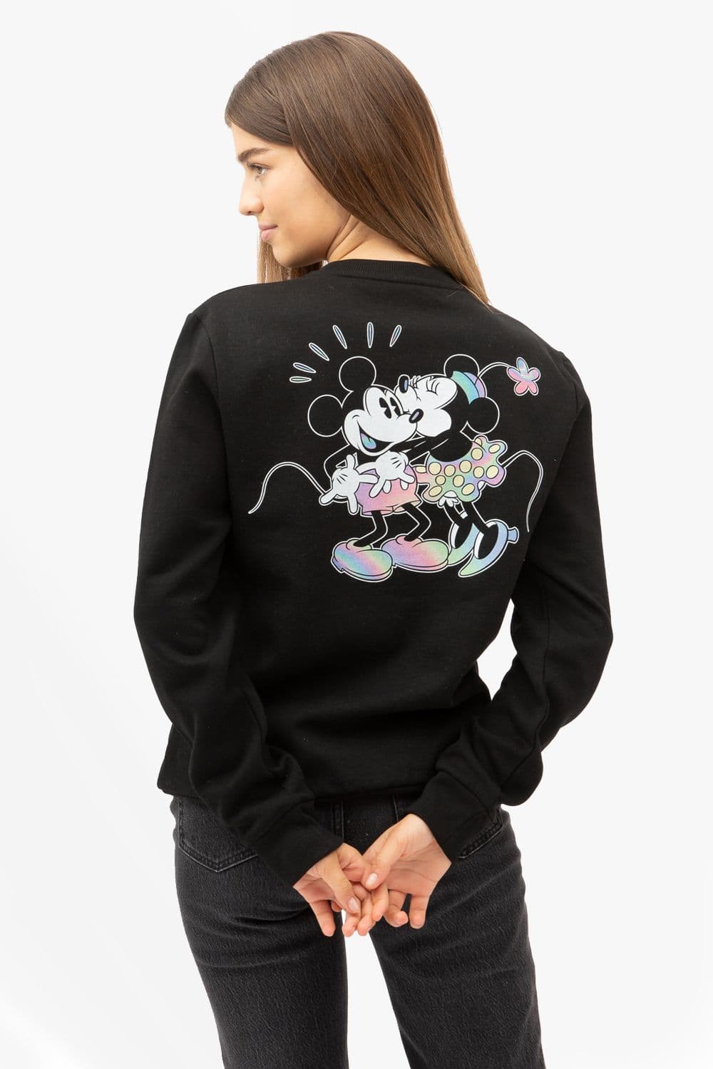Minnie Mouse Gradient Love Crew Sweatshirt