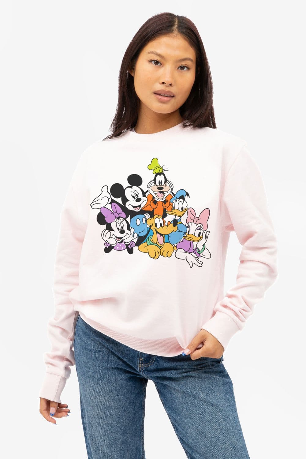 Mickey Mouse & Friends Hanging Out Crew Sweatshirt