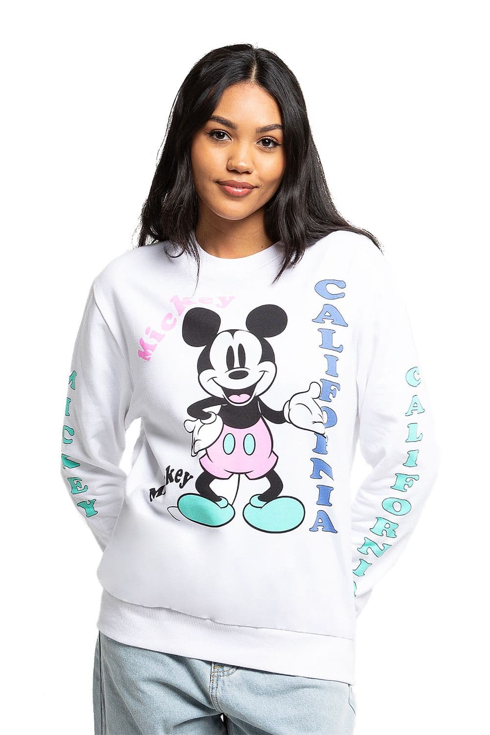90s Retro Mickey Mouse Crew Sweatshirt