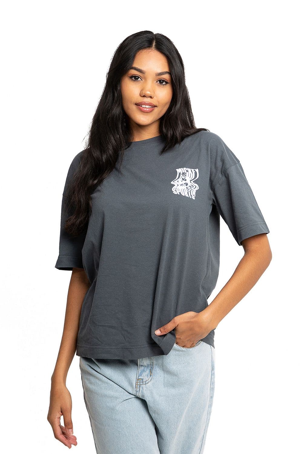 Mickey Mouse Wave Sports Oversized T Shirt