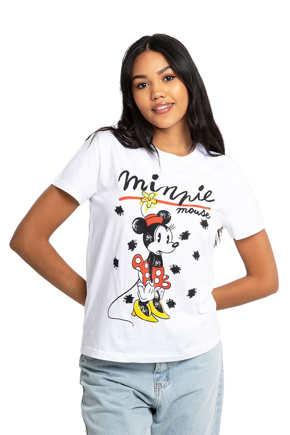 Minnie Mouse Scribble Classic T Shirt