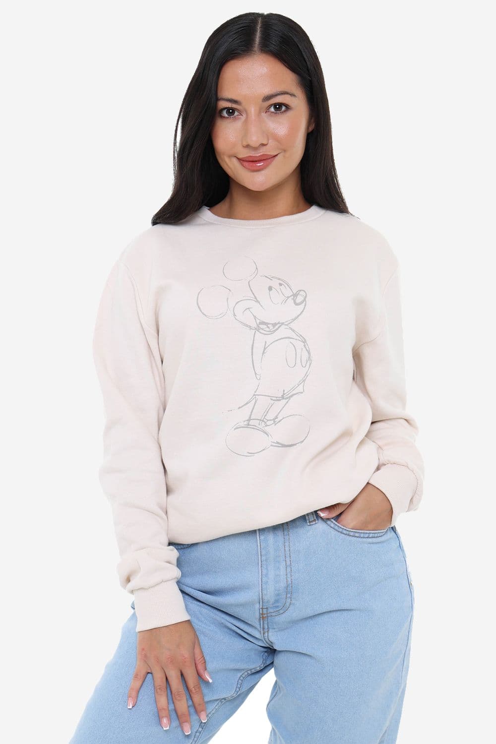 Mickey Mouse Original Drawing Crew Sweatshirt