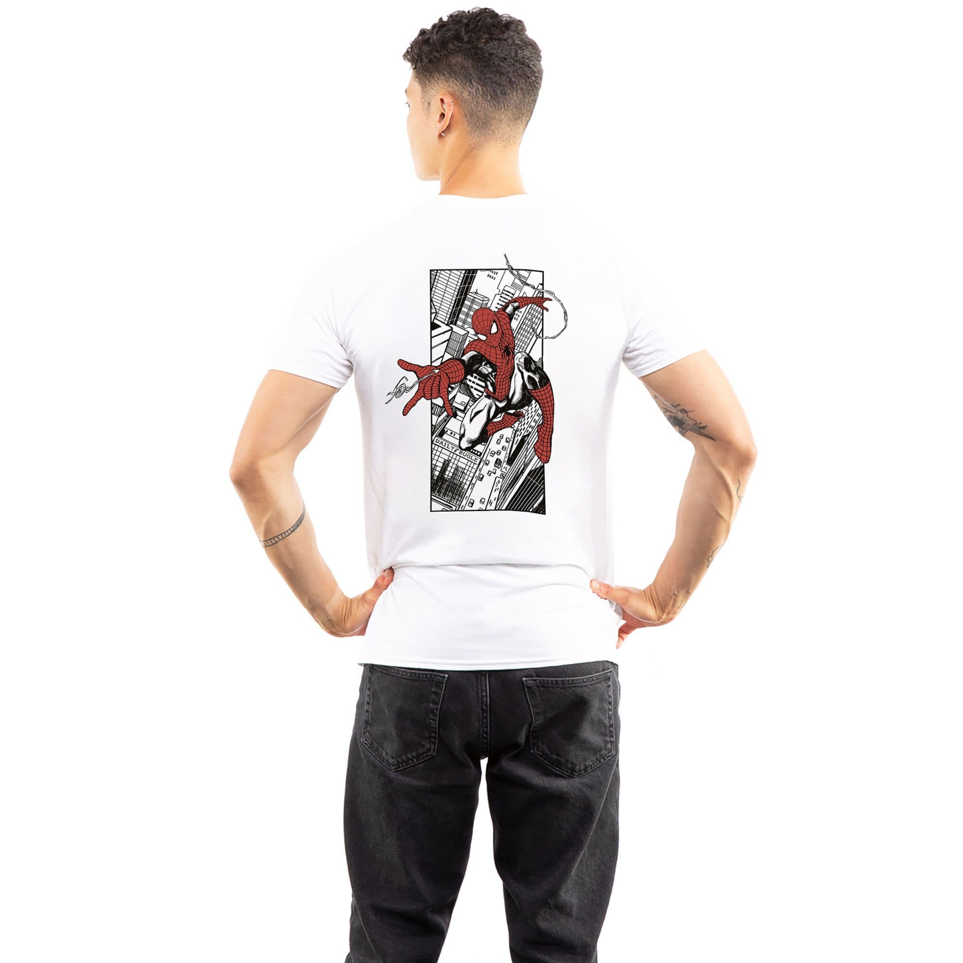 Spiderman City Web T Shirt