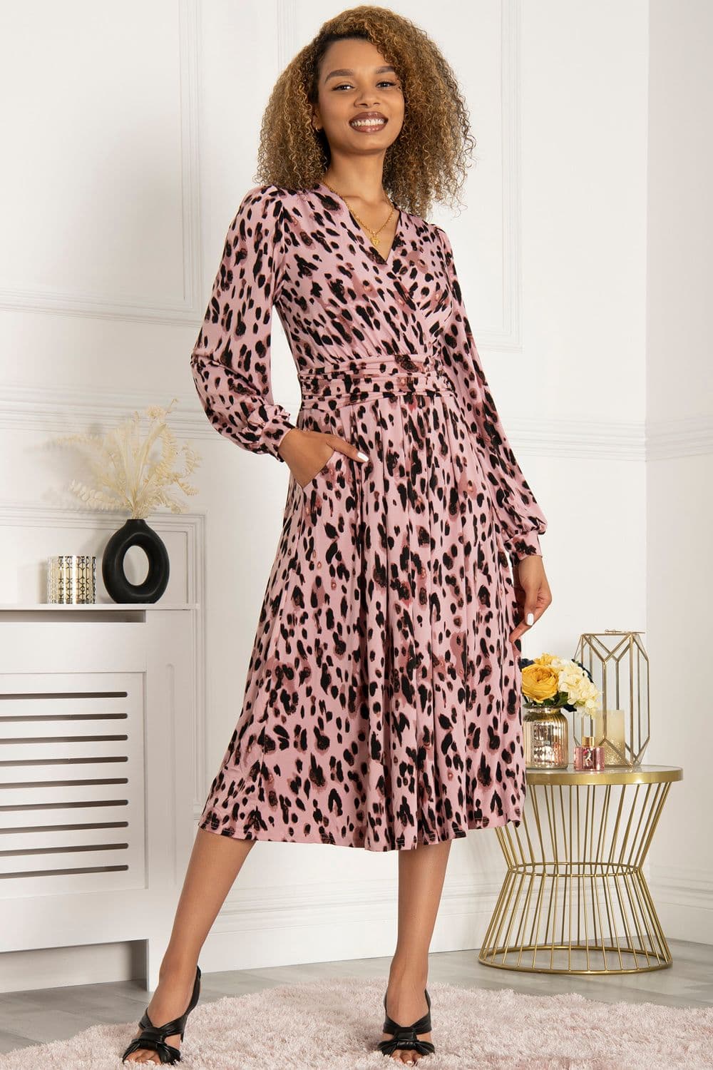 Libby Long Sleeved Jersey Dress