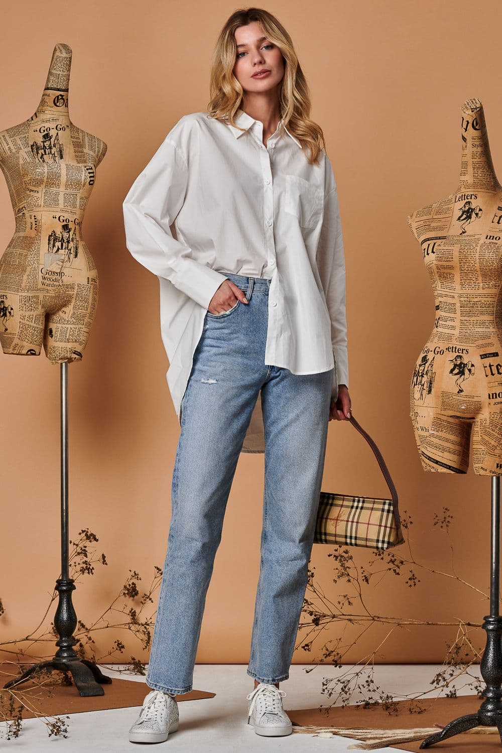 Keyhole Back Detail Blouse