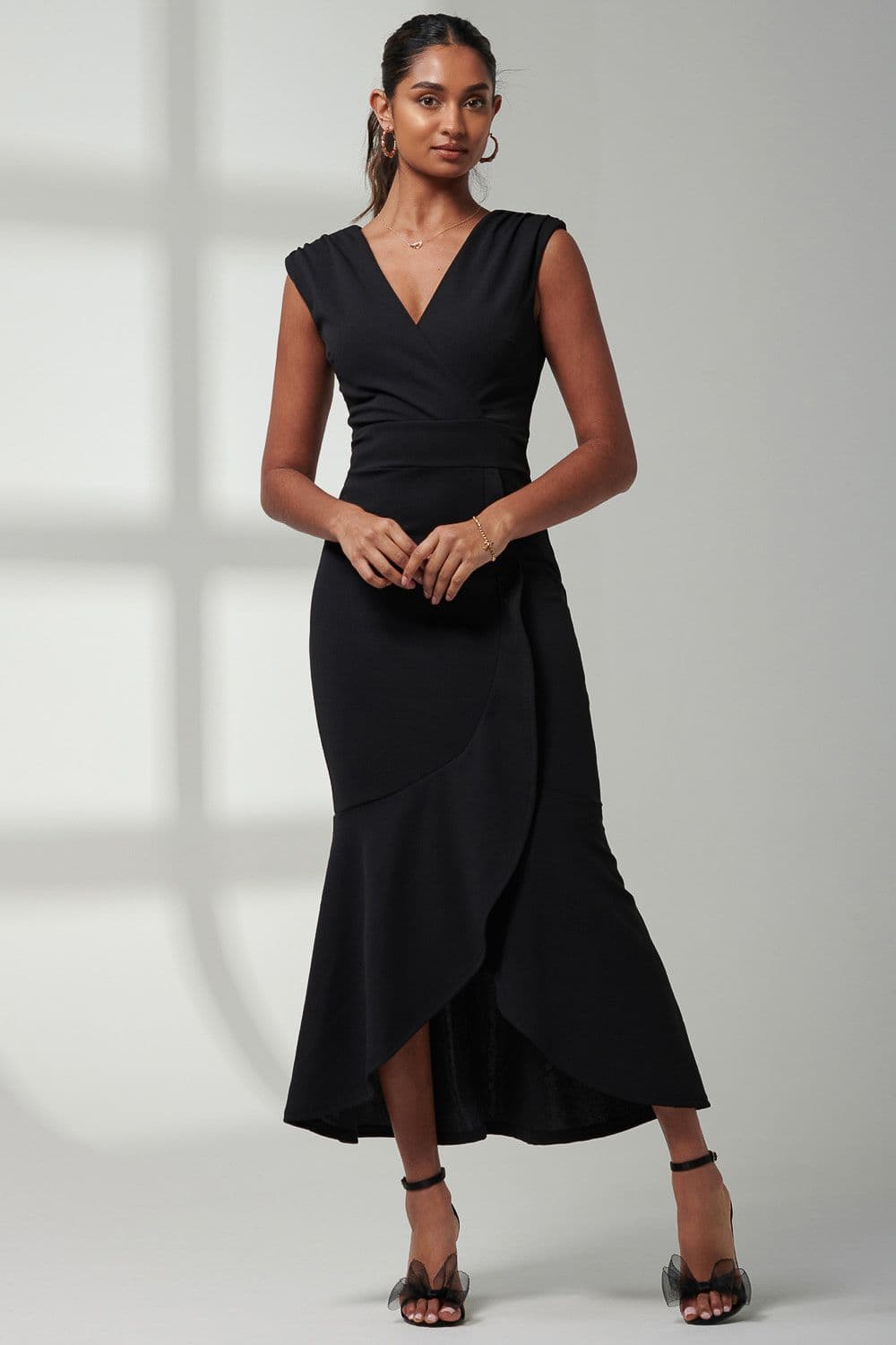 Mabruka Frill Fishtail Maxi Dress