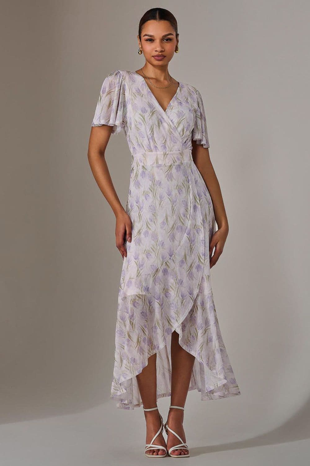 Wrap Midaxi Dress Dark