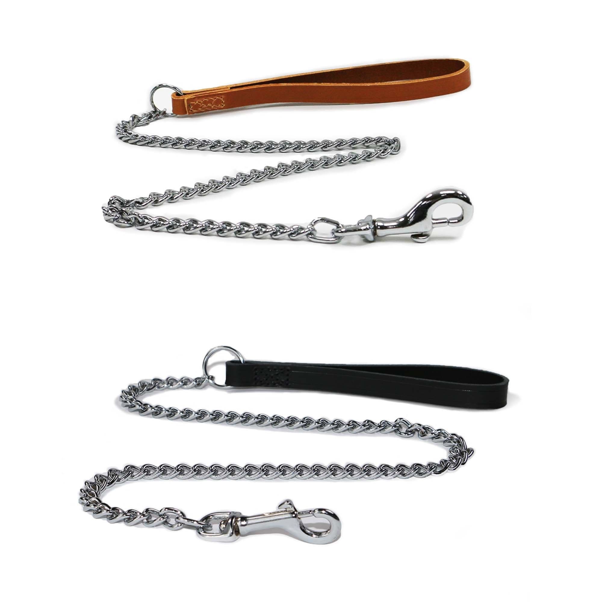Leather Chain Lead Lightweight Comfortable