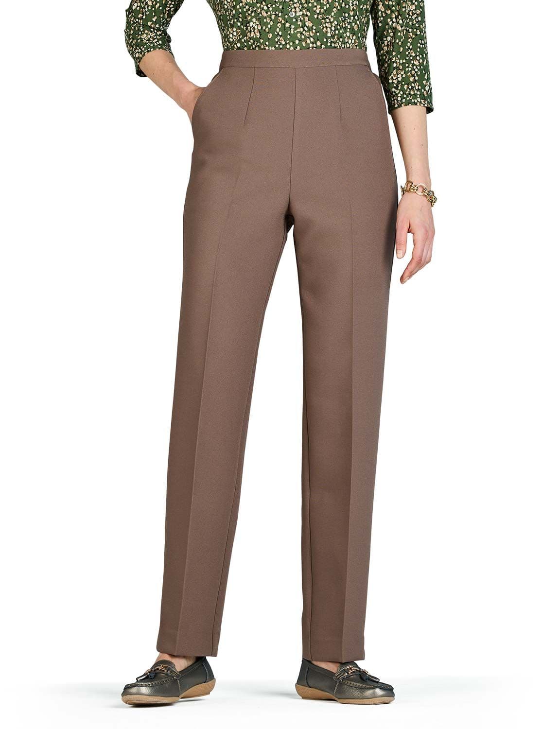 Chums Women's Wool Touch Trouser in Taupe | Size: 18XS