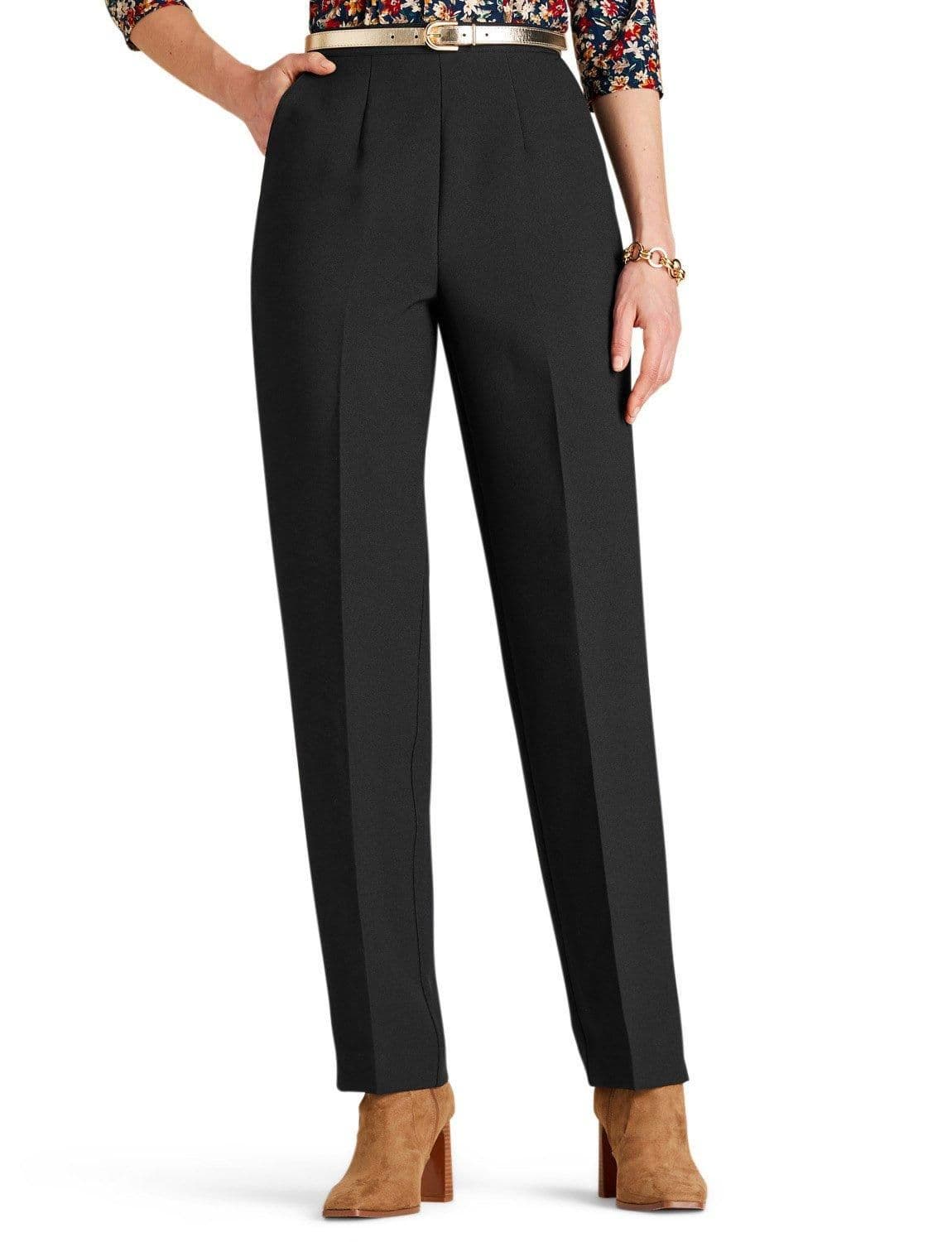 Chums Women's Wool Touch Trouser in Black | Size: 18XS