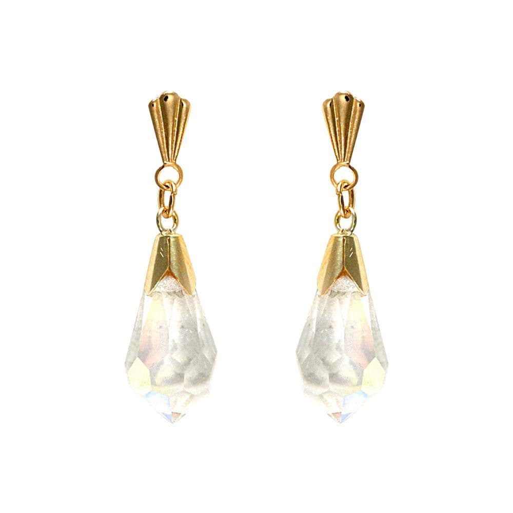 9ct Rainbow Crystal Chandelier Tears Joy Drop Earrings JES287