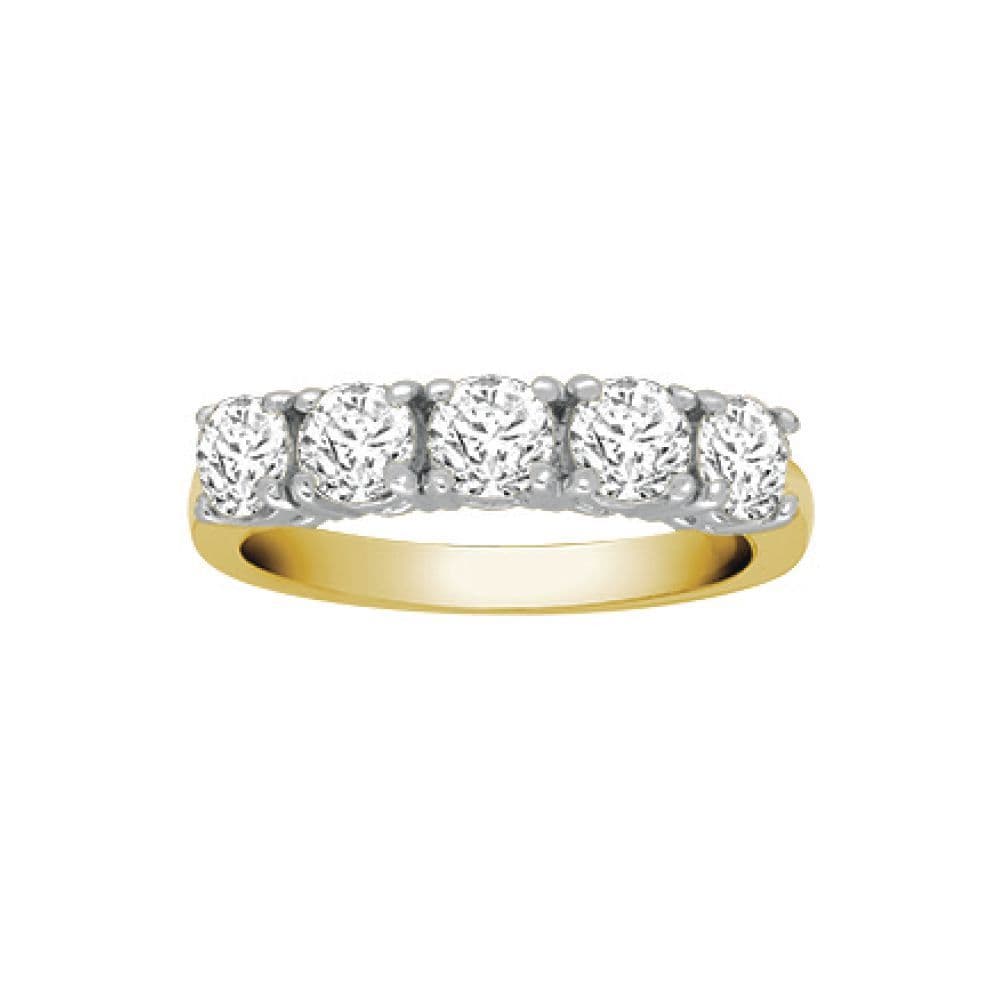 18ct 1.75ct Diamond 5 Stone Pentalogy Eternity Ring I