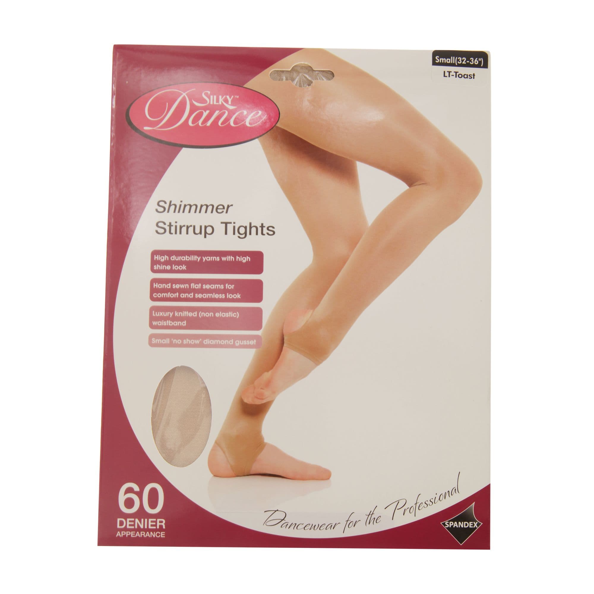 Dance Shimmer Stirrup Tights Light