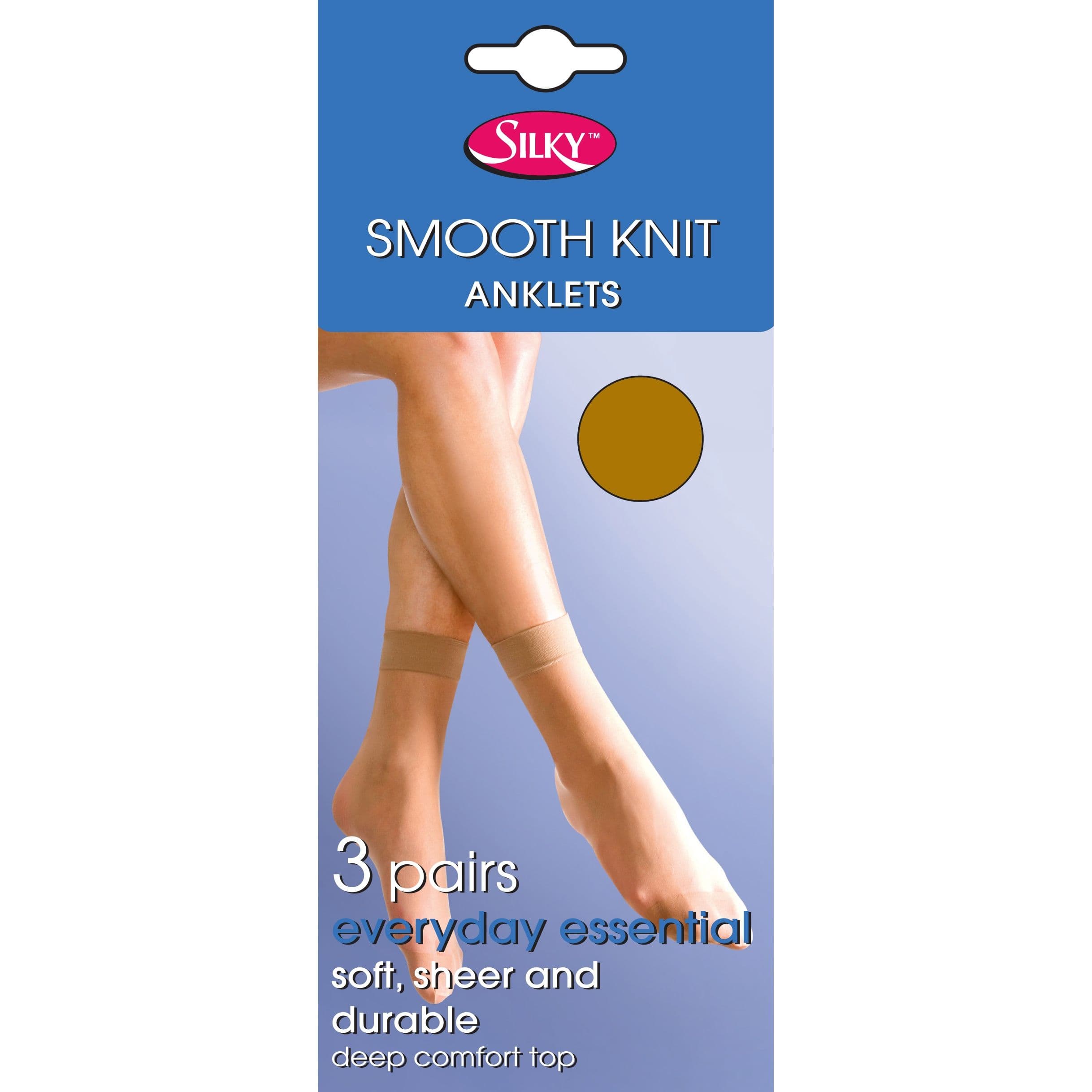 Smooth Knit Ankle High Pale