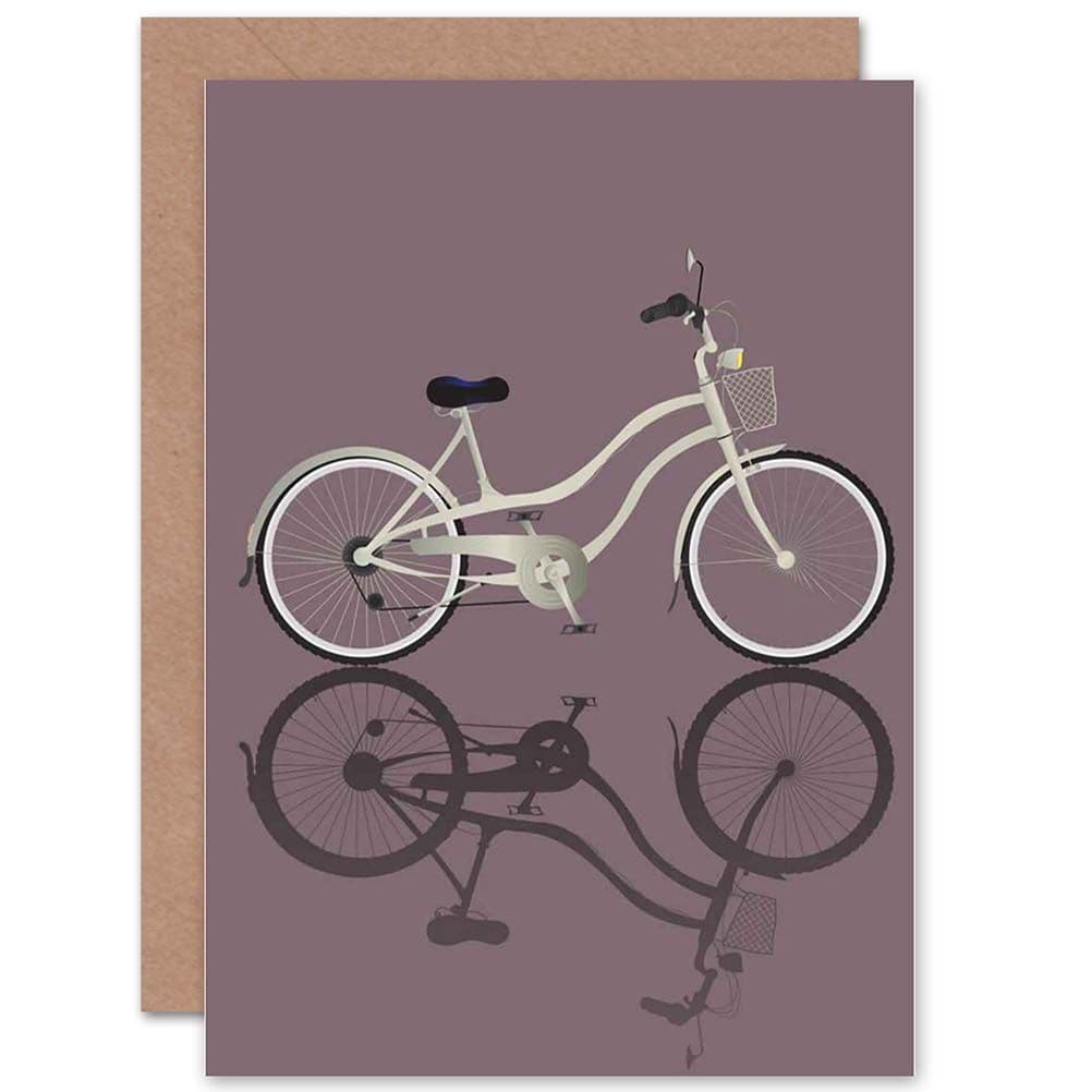 Bicycle Retro Basket Greetings Card