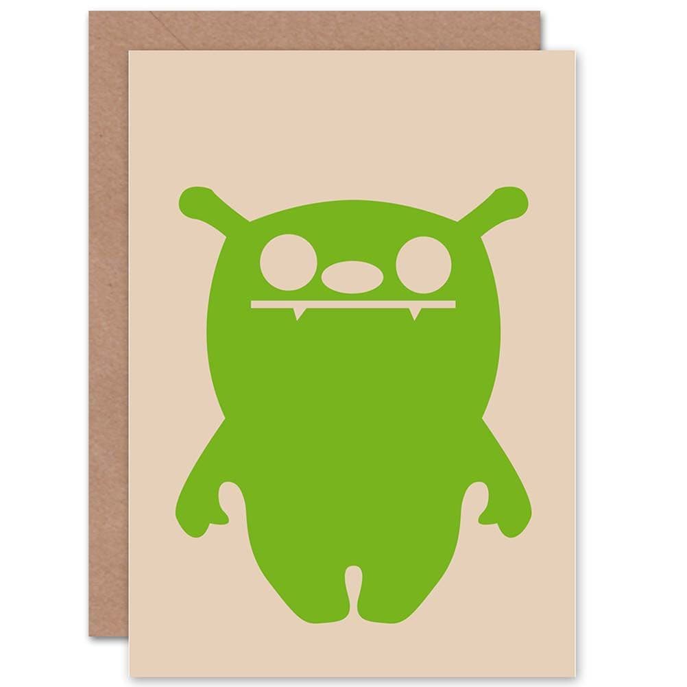 Cute Monster 2 Greetings Card