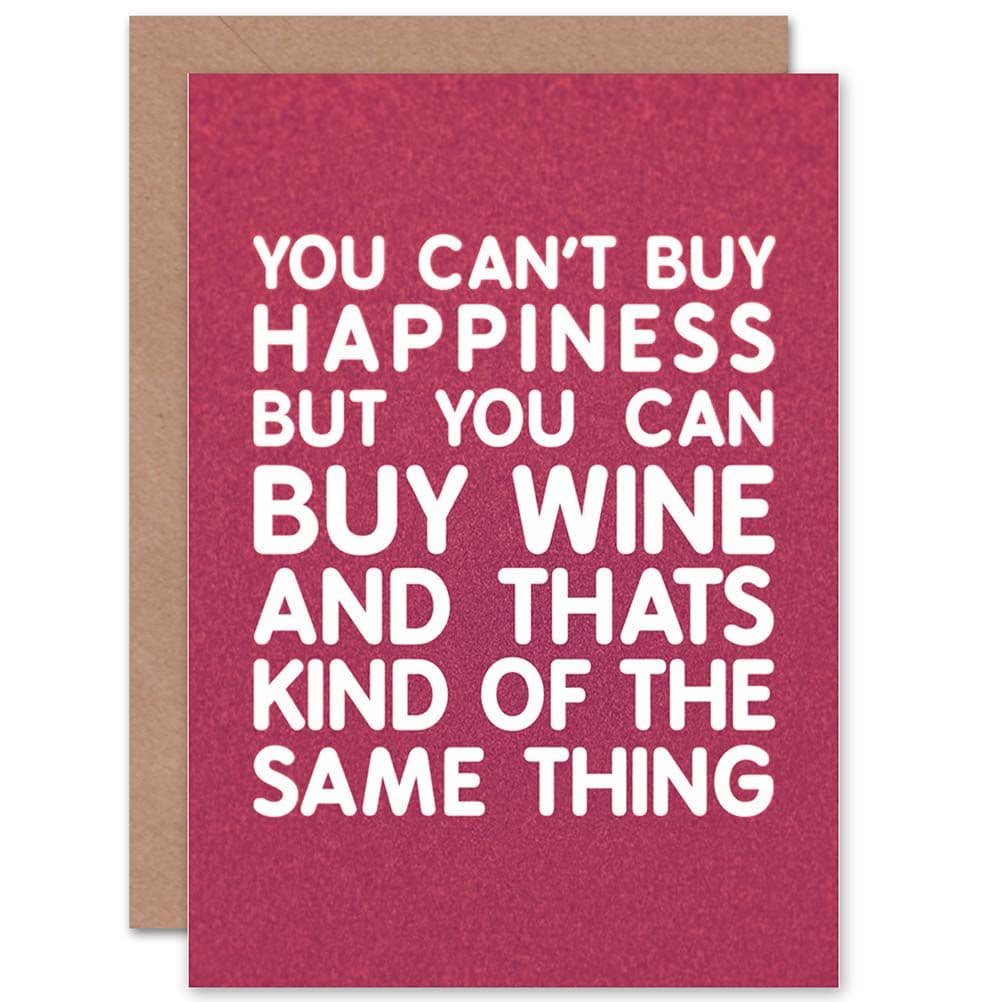 You Cant Buy Happiness Same Thing Birthday Greetings Card