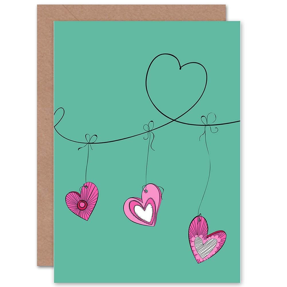 Love Hearts String Anniversarys Card