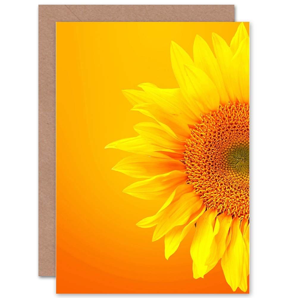 Macro Sunflower Petals Greetings Card