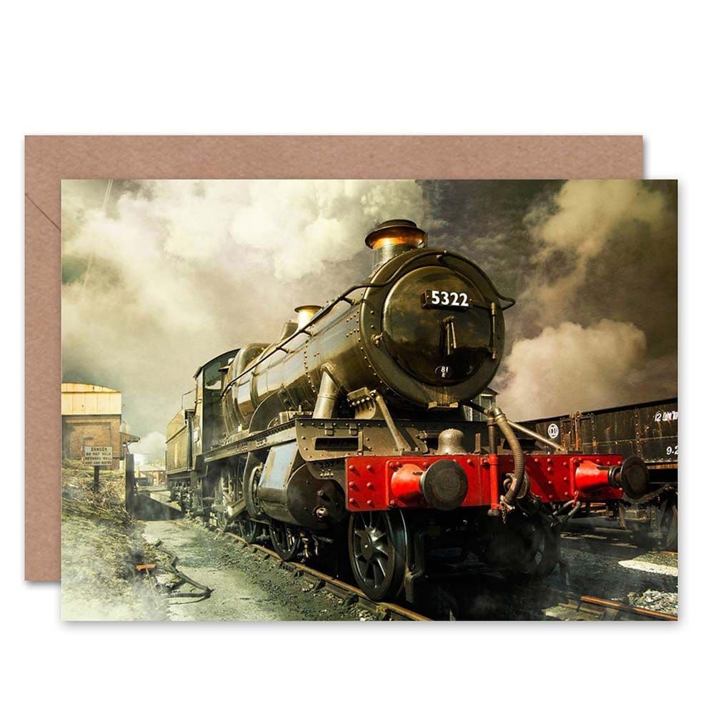 Steam Train Photo Birthday Greeting Card