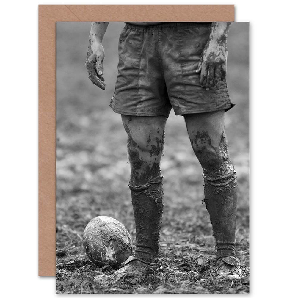 Dt Ball Rugby Mud Bowl Birthday Greetings Card
