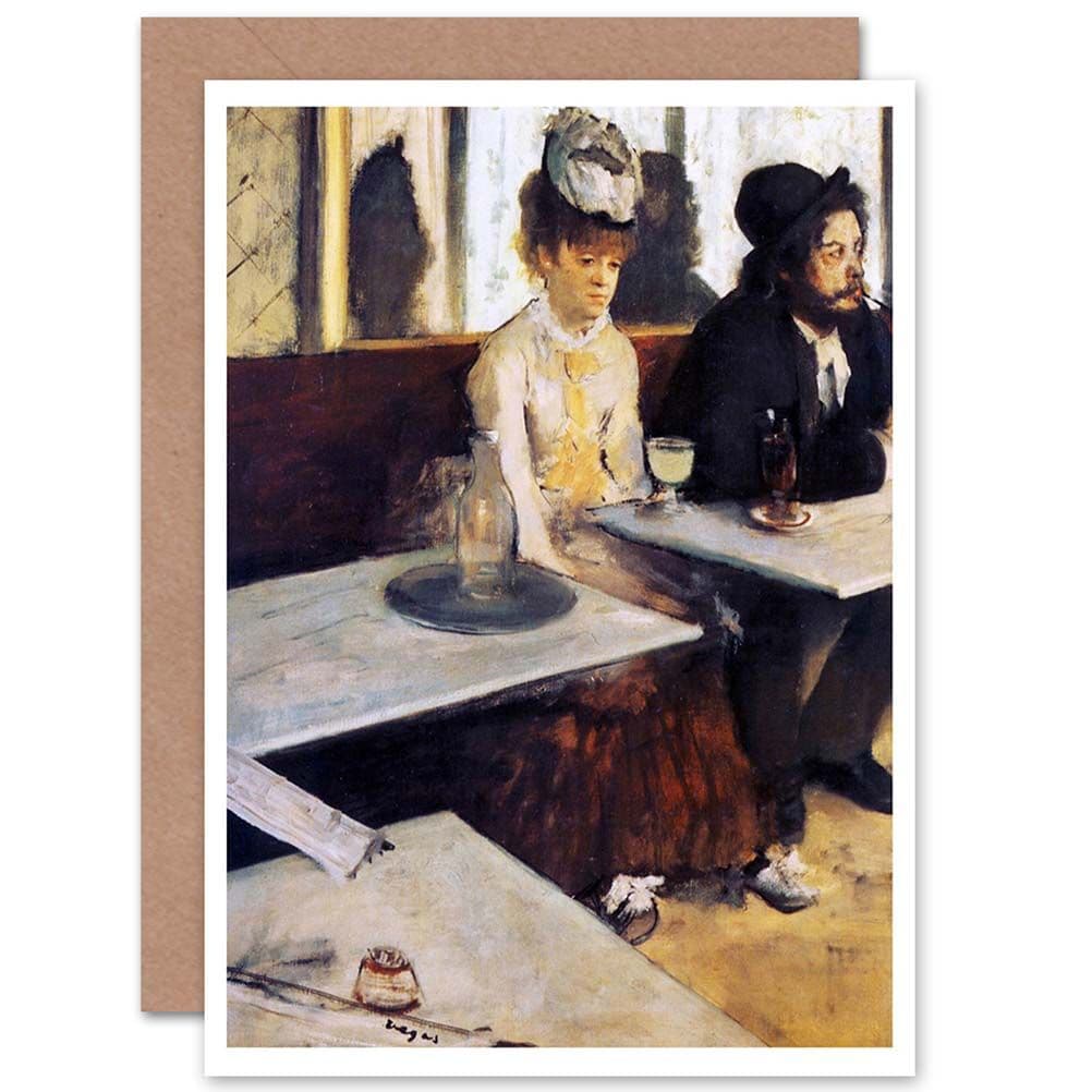 Edgar Degas Absinthe Drinker 1876 Old Master Greetings Card