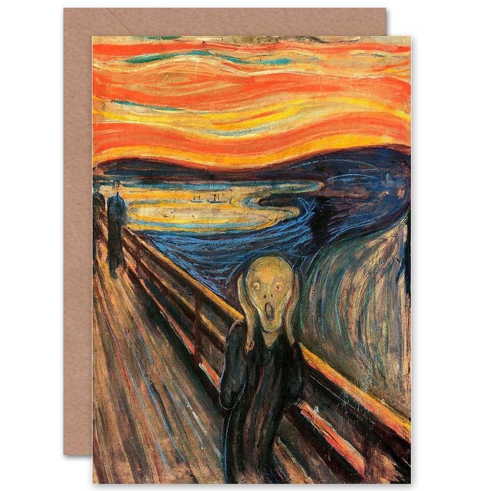 Edvard Munch The Scream Old Master Reproduction Greetings Card