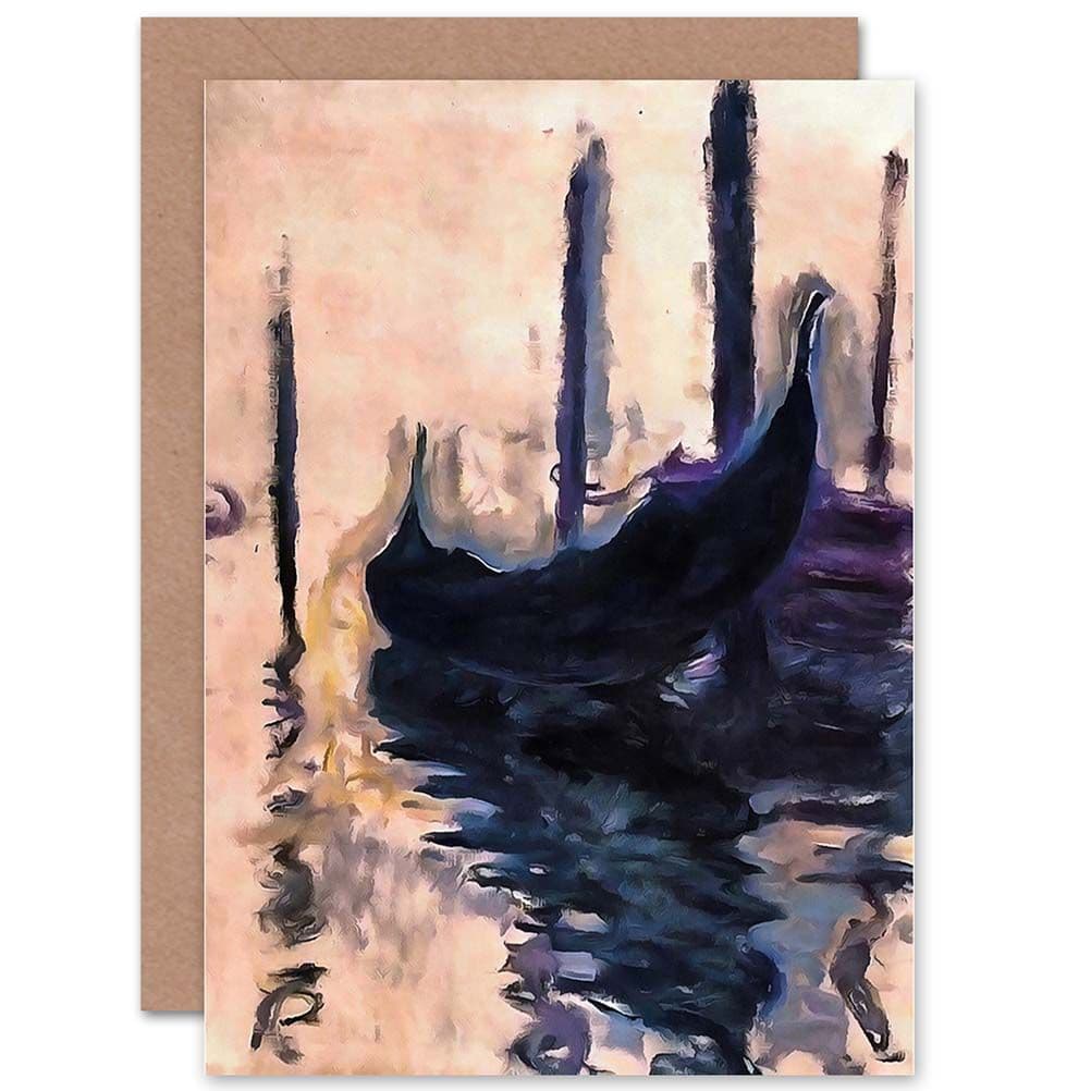 Gondola Venice Old Master Birthday Greetings Card